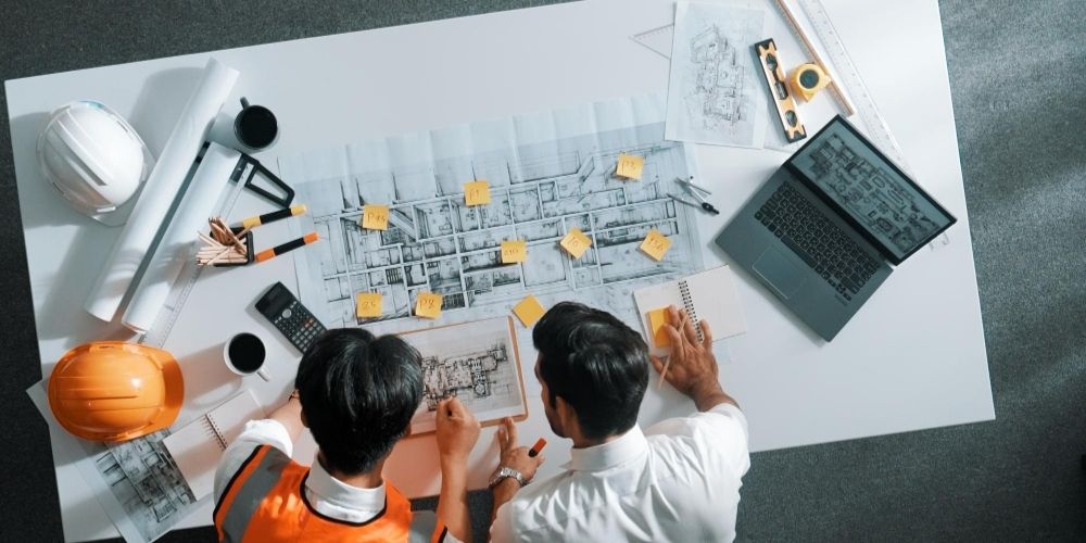 Architect Drafting floor plan