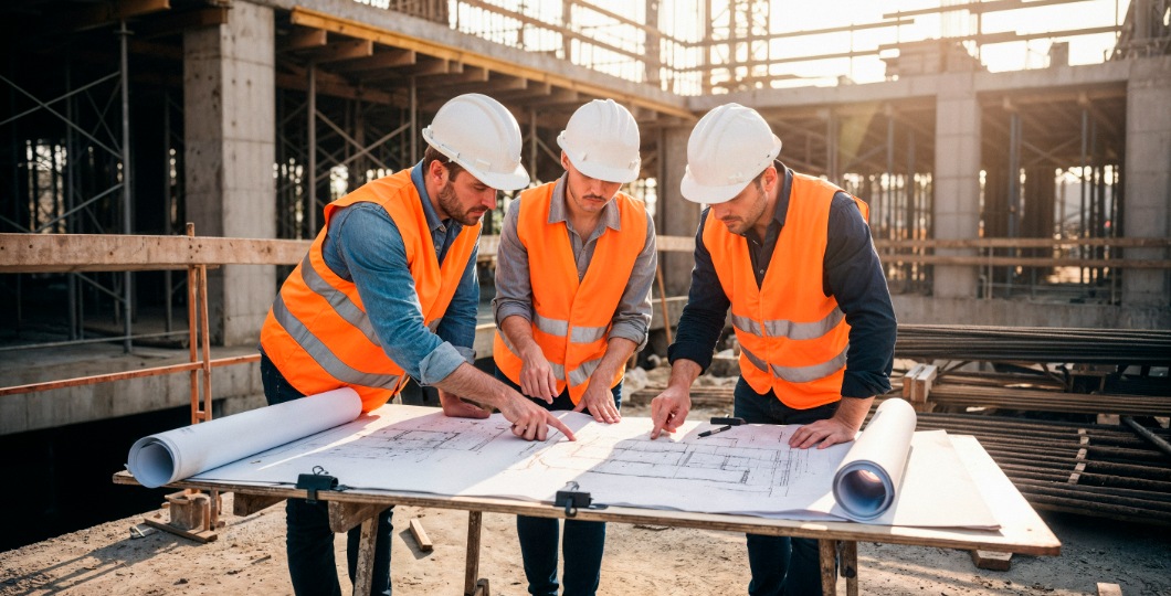 The architect, engineer, and builder operate as a unified team